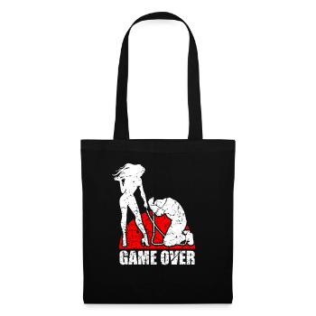 Fiançailles mariage célibataire célibataire - Sac en tissu - noir - Devant