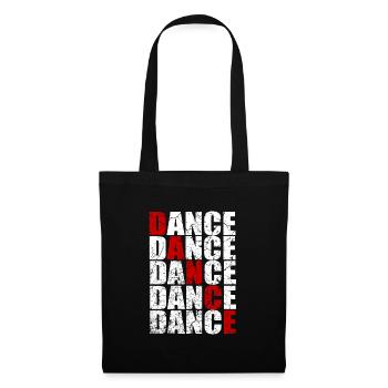 Danse Danseuse Danseuse musique - Sac en tissu - noir - Devant