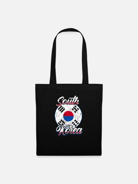 Südkorea Korea Koreaner Koreanerin - Stoffbeutel - Schwarz