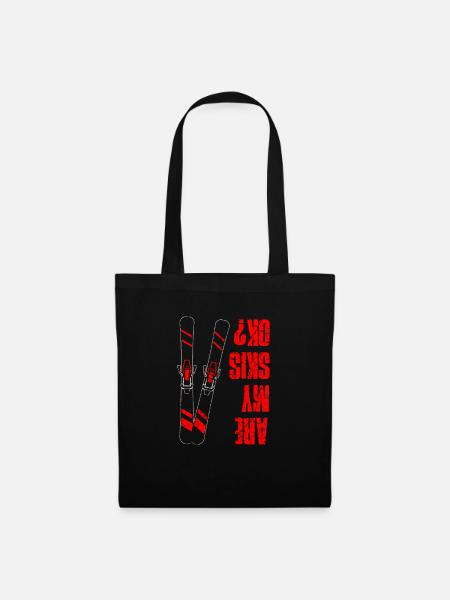 Skieur skieur skieur skieur - Sac en tissu - noir