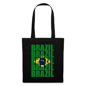 Brésil - Sac en tissu - noir - Devant