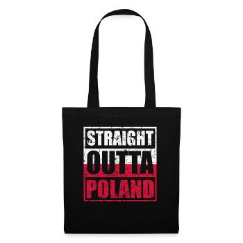 Straight Outta Poland Poland Polska - Tote Bag - black - Front