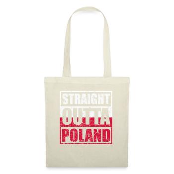 Straight Outta Poland Polen Polska - Stoffbeutel - Natur - Vorne
