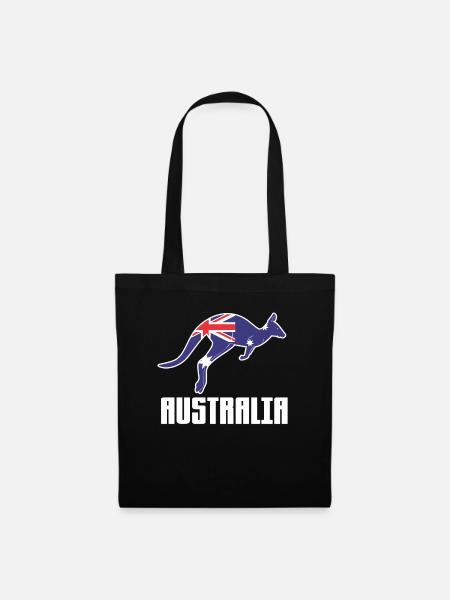 Australien - Stoffbeutel - Schwarz