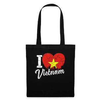 Vietnam - Stoffbeutel - Schwarz - Vorne