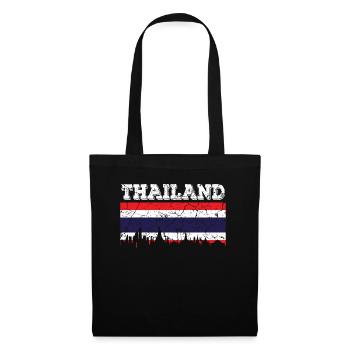 Thailand - Stoffbeutel - Schwarz - Vorne