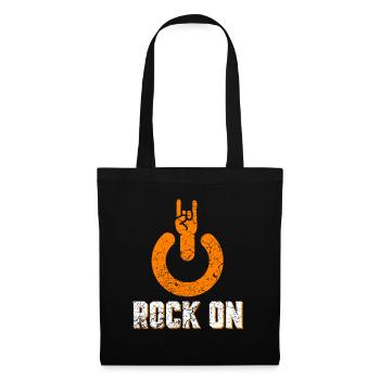 Rock sur - Sac en tissu - noir - Devant