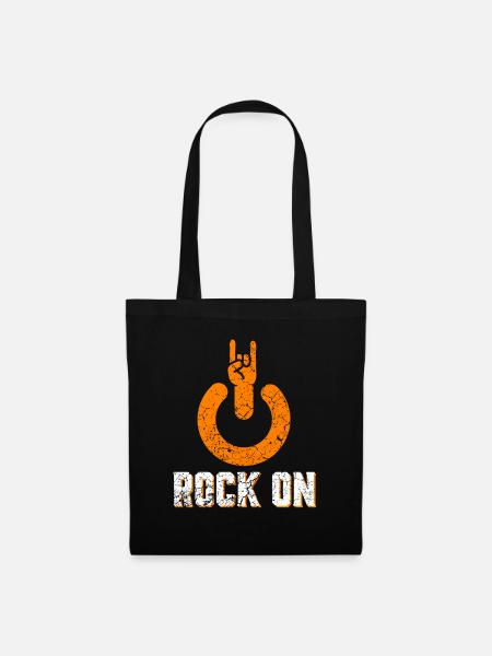 Rock sur - Sac en tissu - noir