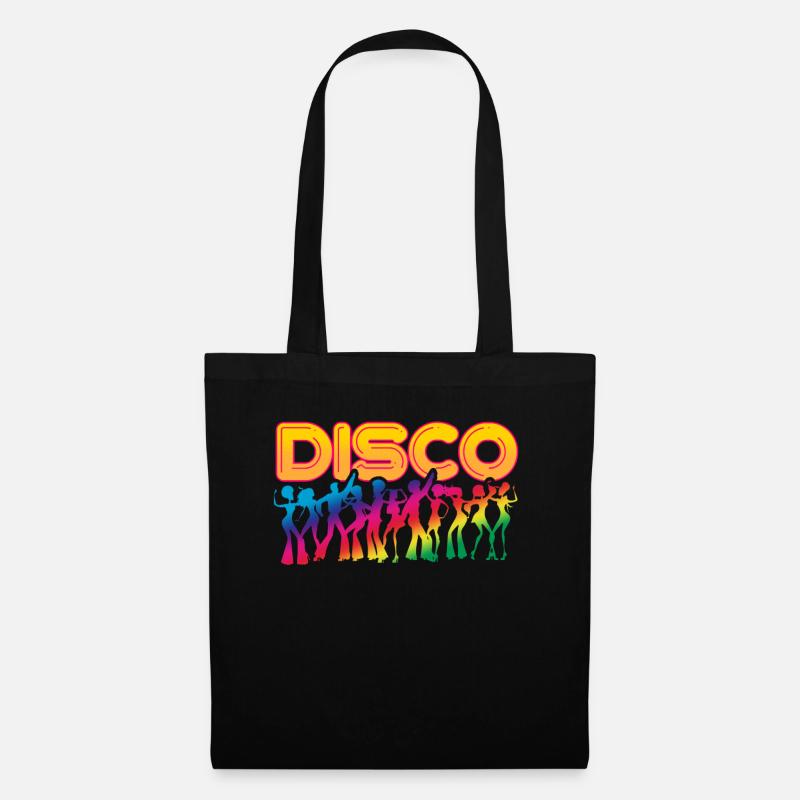 Disco Musik - Stoffbeutel - Schwarz