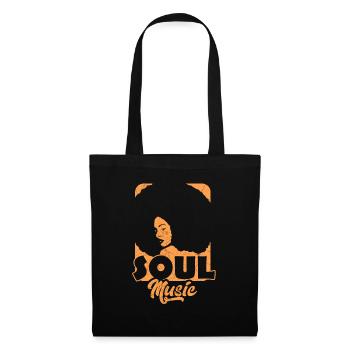 Musique soul - Sac en tissu - noir - Devant