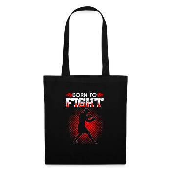 Arts martiaux de boxe - Sac en tissu - noir - Devant