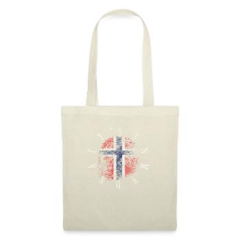 C'est dans mon ADN Norvège Norge Vintage Vintage Norwegian Flag - Sac en tissu - nature - Devant
