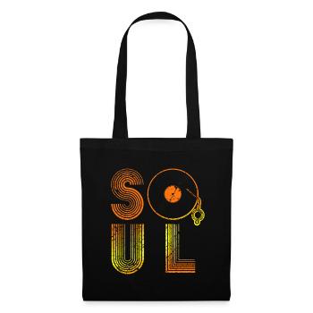 Musique soul - Sac en tissu - noir - Devant