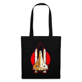 Fusée NASA de la navette spatiale - Sac en tissu - noir - Devant