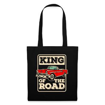 Classic Car Oldtimer Auto Wagen - Stoffbeutel - Schwarz - Vorne