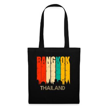 Bangkok Thailand - Stoffbeutel - Schwarz - Vorne