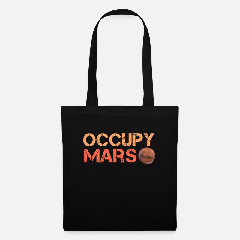 Occupy Mars - Sac en tissu - noir