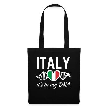 Italy Italian Italian flag DNA - Tote Bag - black - Front