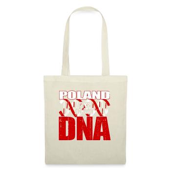 Polen Pole Polin Polnisch Flagge DNA - Stoffbeutel - Natur - Vorne
