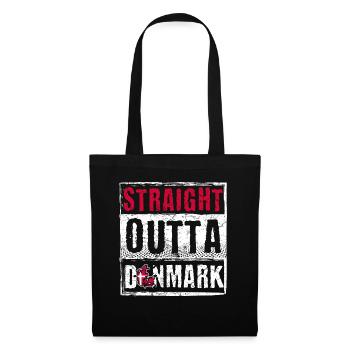 Straight Outta Denmark - Tote Bag - black - Front