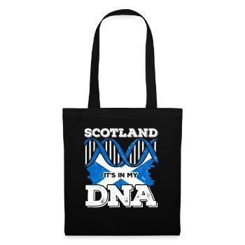 ADN écossais - Sac en tissu - noir - Devant