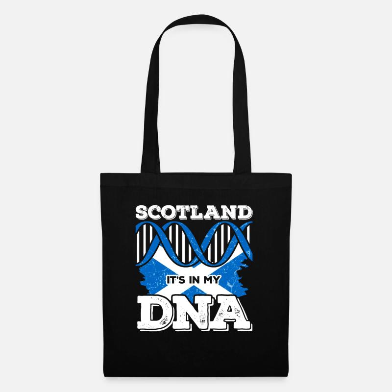 Scotland Scots DNA - Tote Bag - black