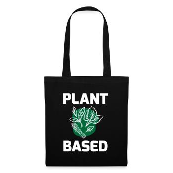 Plant Based Veggi Shirt - Stoffbeutel - Schwarz - Vorne
