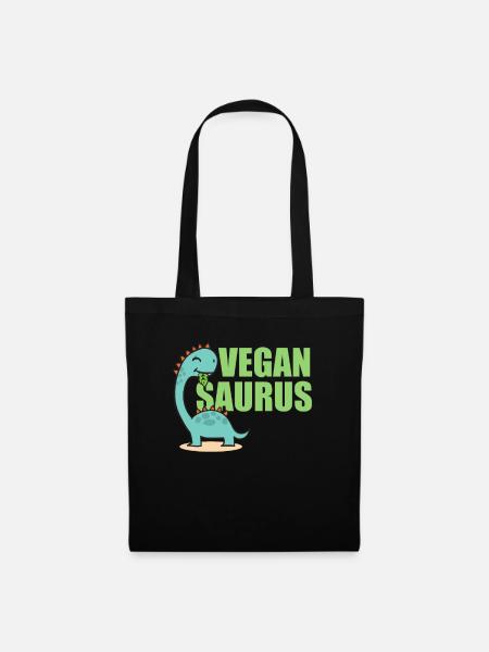 Saurus végétalien - Sac en tissu - noir