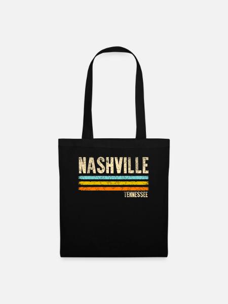 Nashville - Stoffbeutel - Schwarz