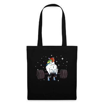 Licorne Soulèvement croisé - Sac en tissu - noir - Devant