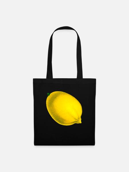 lemon - Tote Bag - black