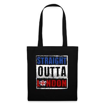 Straight Outta London - Sac en tissu - noir - Devant