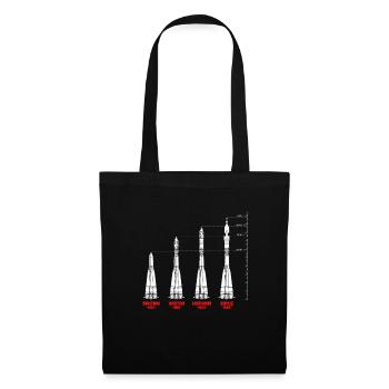 Missile URSS Russie Union soviétique - Sac en tissu - noir - Devant