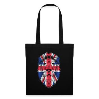 UK Royaume-Uni drapeau de Grande-Bretagne - Sac en tissu - noir - Devant