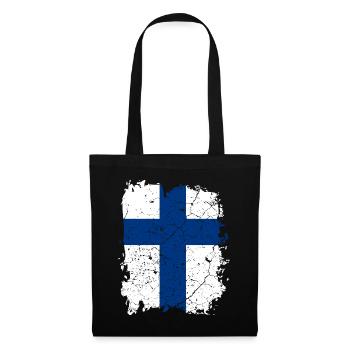 Finland flag - Tote Bag - black - Front