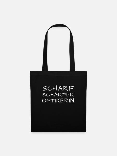 Optikerin - Stoffbeutel - Schwarz