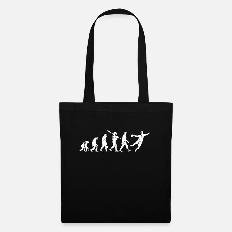 Handball Handballer Evolution - Stoffbeutel - Schwarz