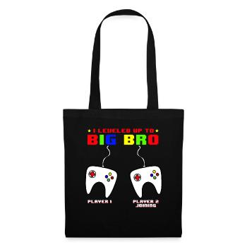 I Leveled Up To Big Bro - Tote Bag - black - Front