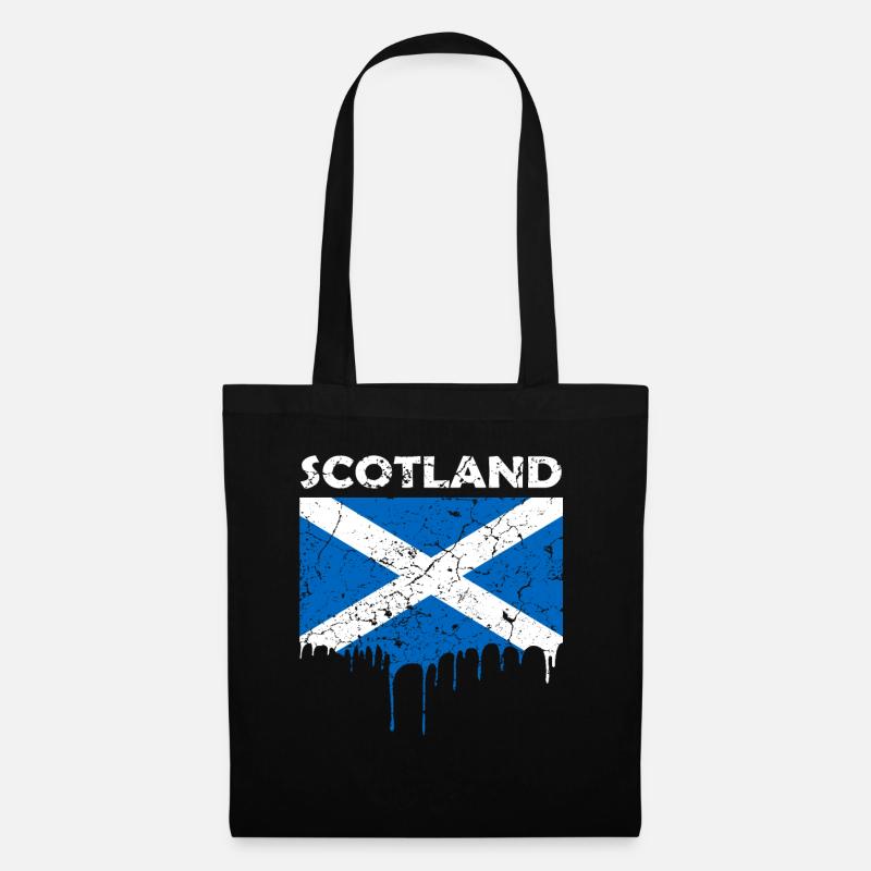 Scotland flag - Tote Bag - black