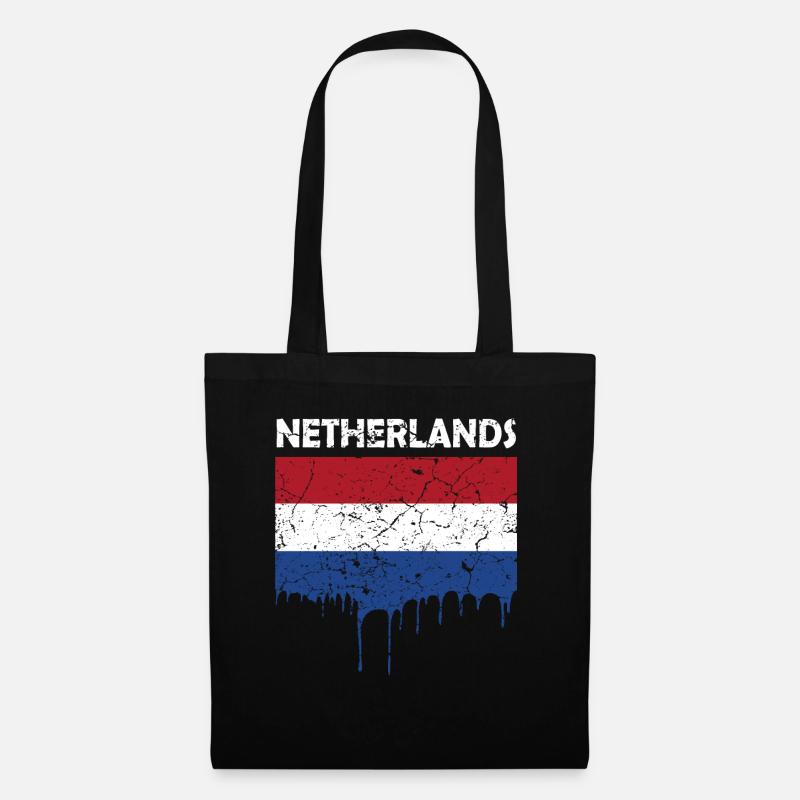 Drapeau néerlandais - Sac en tissu - noir