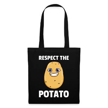 Je suis une pomme de terre - Sac en tissu - noir - Devant