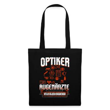 Optiker - Stoffbeutel - Schwarz - Vorne