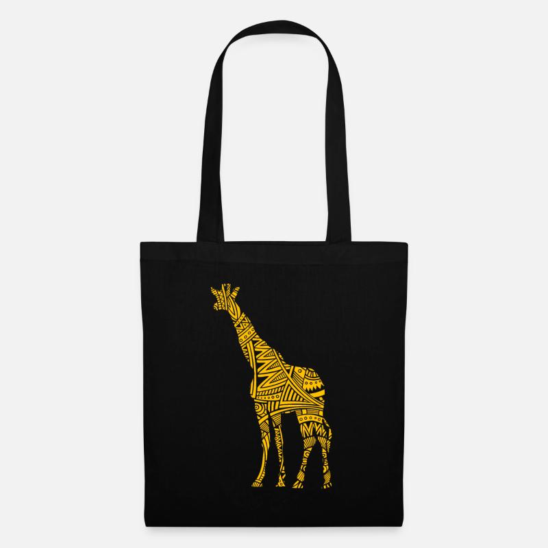 Maori Tribal Tattoo Giraffe - Stoffbeutel - Schwarz