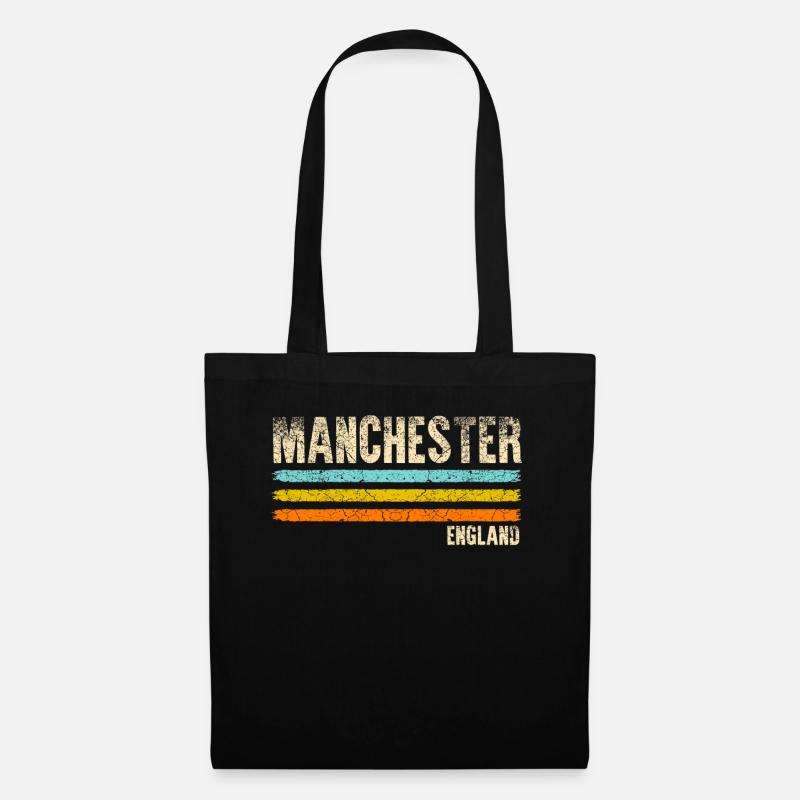 Manchester - Stoffbeutel - Schwarz