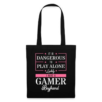 I have a gamer girlfriend - Tote Bag - black - Front