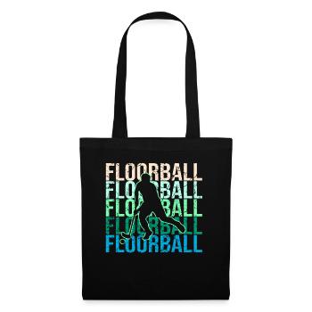 Floorball - Stoffbeutel - Schwarz - Vorne