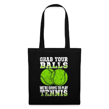Funny tennis saying. - Tote Bag - black - Front