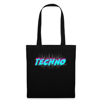 Techno - Tote Bag - black - Front
