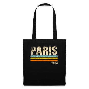 Paris - Sac en tissu - noir - Devant