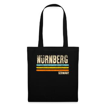 Nürnberg - Stoffbeutel - Schwarz - Vorne